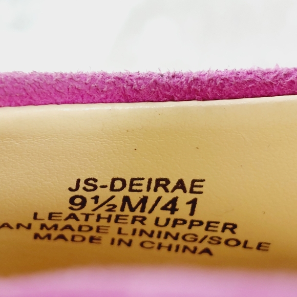 NEW Jessica Simpson Fuchsia Purple Buckle Ankle Strap Platform Heels M1004 - Picture 11 of 13